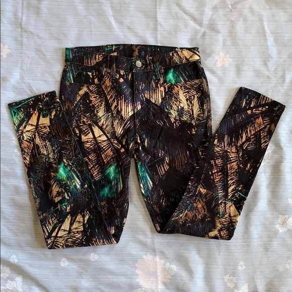 Genetic Denim Tropical Print Skinny Jeans - Picture 3 of 6